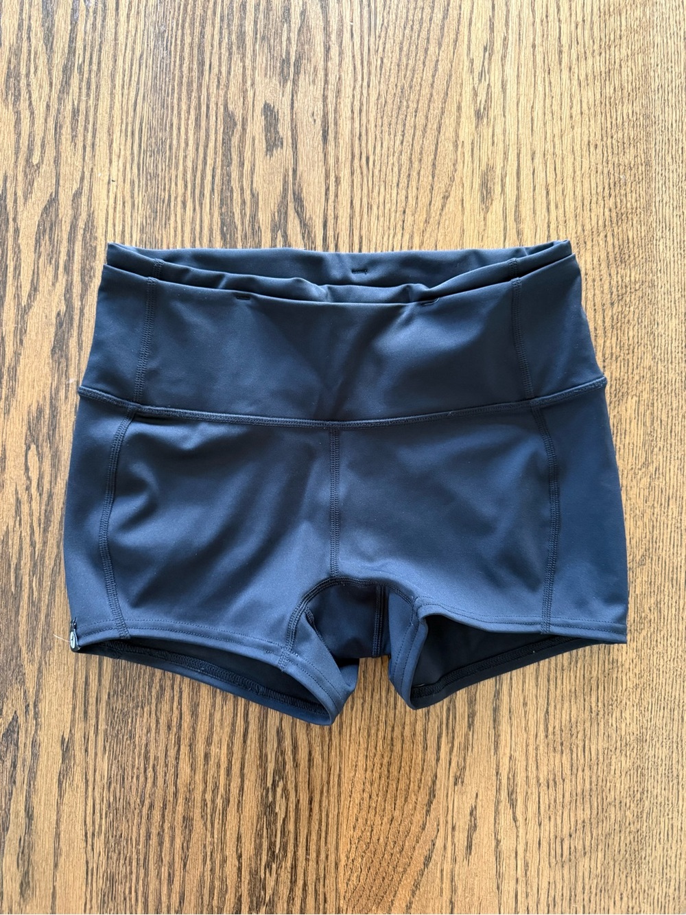 oiselle Black High-Waist Bike Shorts